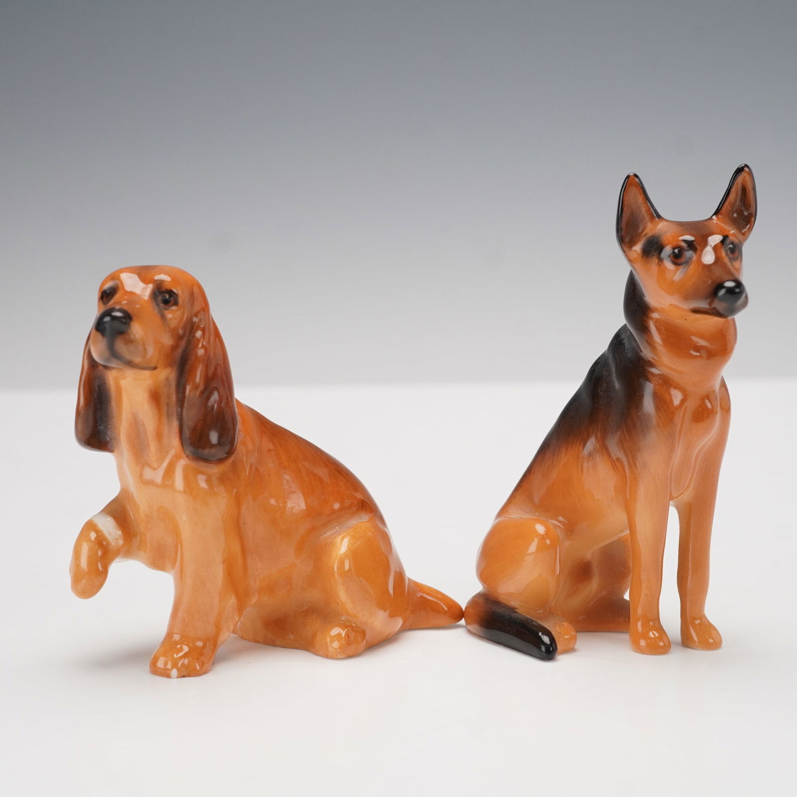 2pc Royal Doulton Dog Figurines, Cocker Spaniel K9 & Alsatian K13 (1 of 3)