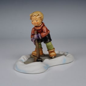 Goebel Hummel Porcelain Figurine, Hockey Player