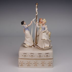 Lenox Porcelain Walt Disney Collection Box, Dancing the Mapole