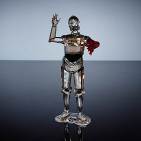 Swarovski Star Wars Disney Crystal Figurine, C-3PO Red Arm