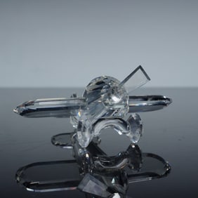 Swarovski Crystal Figurine, Airplane