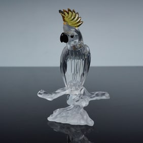 Swarovski Silver Crystal Figurine, Cockatoo