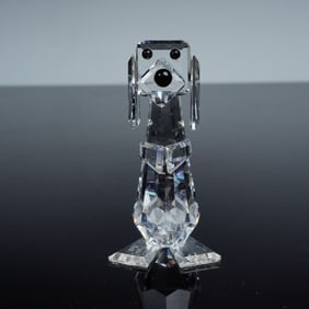 Swarovski Silver Crystal Figurine, Pluto Dog