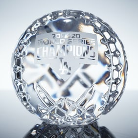 Waterford Crystal Baseball, 2020 World Series Champions Los Angeles Dodgers