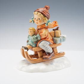 Goebel Hummel Figurine, Christmas Delivery, First Issue 1997