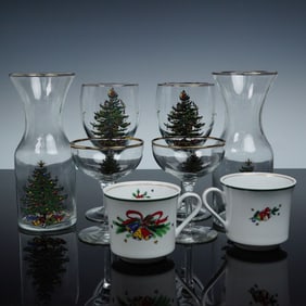 8pc Spode Christmas Drinkware