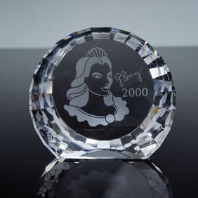 Swarovski Crystal Paperweight, 2000 Columbine