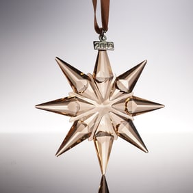 Swarovski Crystal Ornament, 2009 Christmas Gold