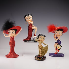 4pc Betty Boop Character Figurines and Music Box