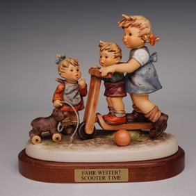 Goebel Hummel Figurine with Base, Scooter Time