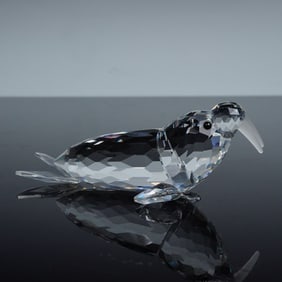 Swarovski Silver Crystal Figurine, Walrus