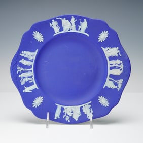 Wedgwood Blue Jasperware Relief Plate