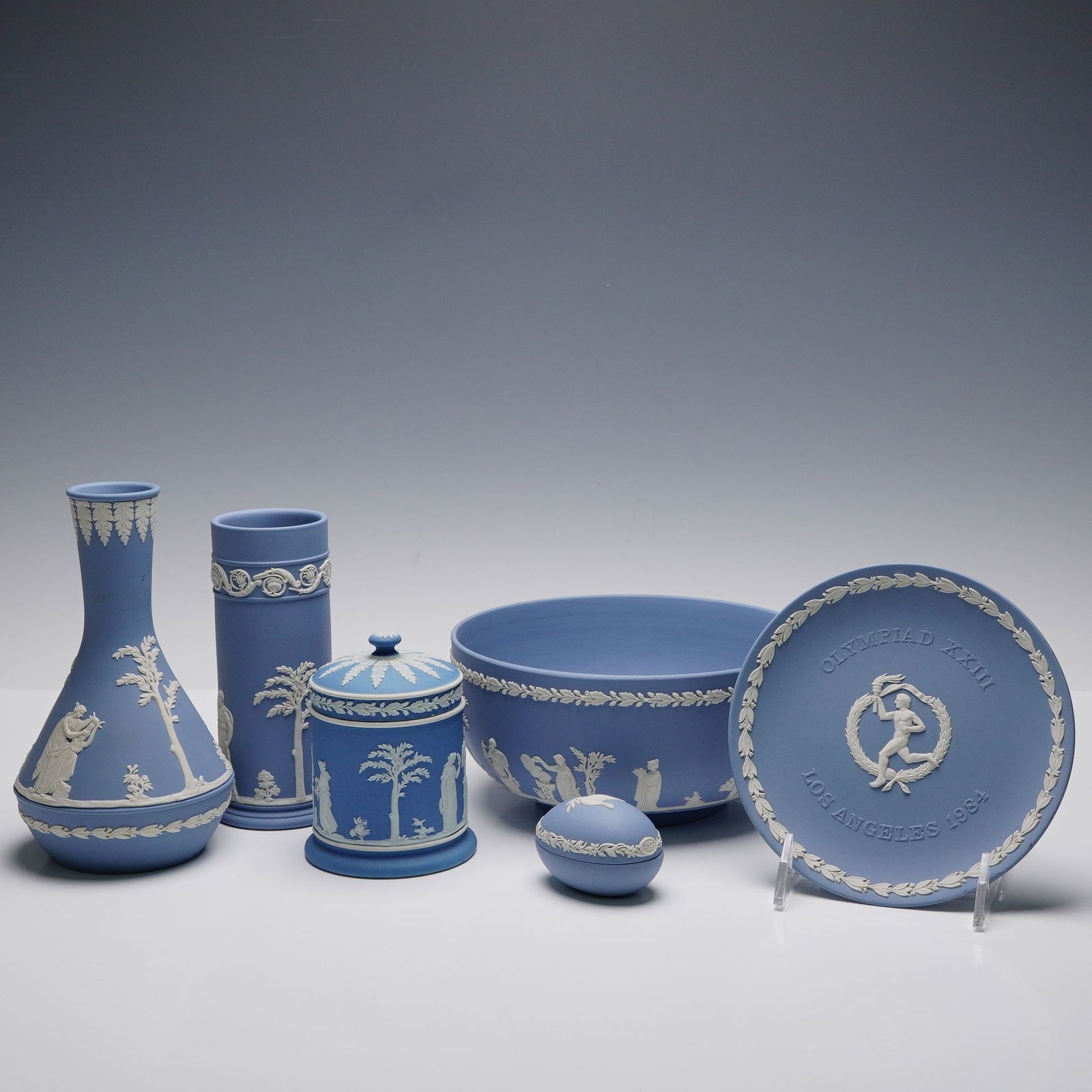 6pc Wedgwood Blue Jasperware (1 of 4)