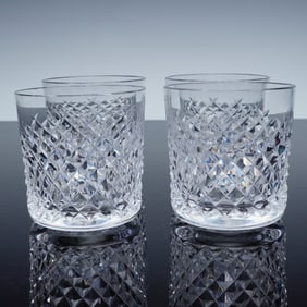 4pc Waterford Crystal Alana Rocks Glasses
