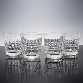 4pc Waterford Crystal Old Fashioned Glasses, Glenmore