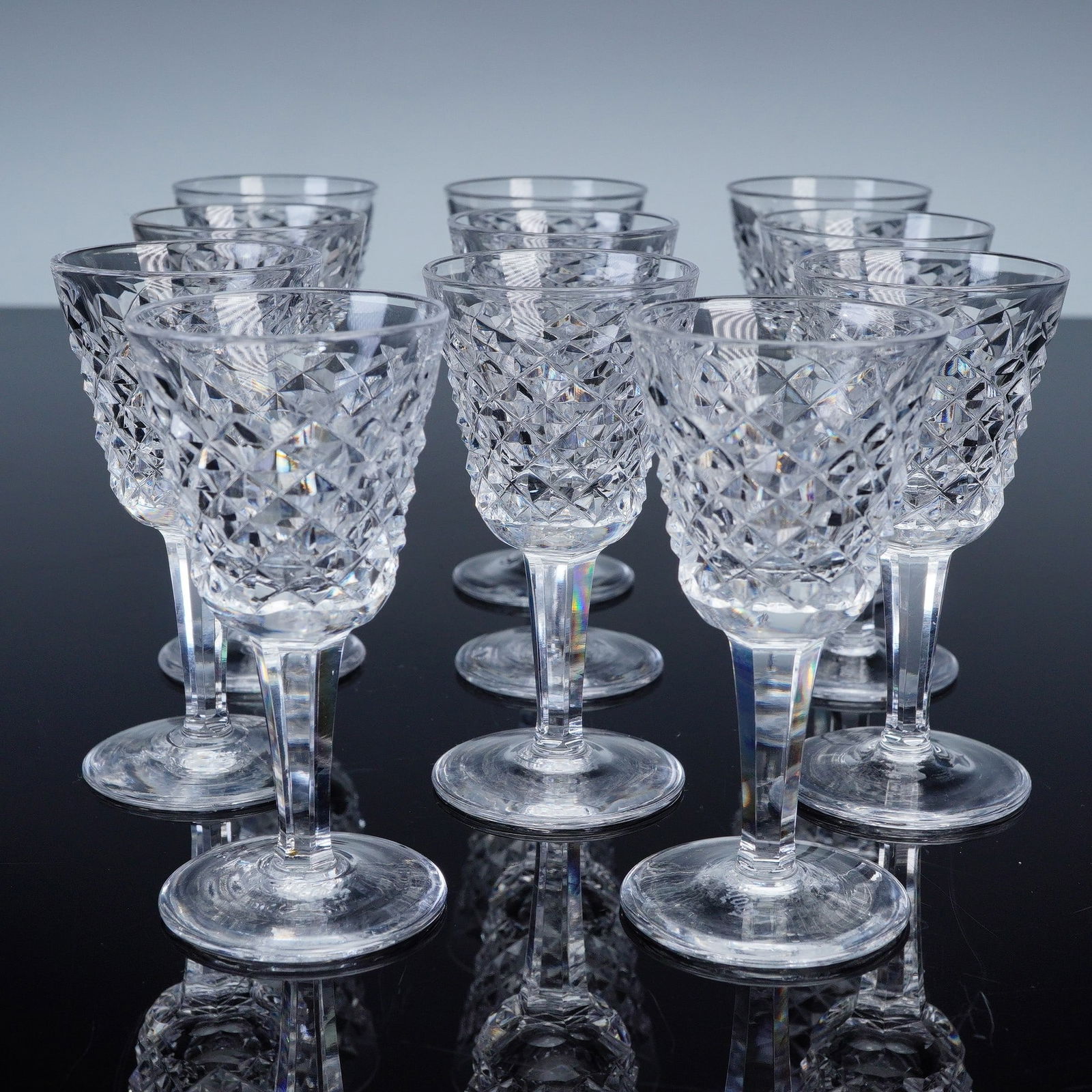 10pc Waterford Alana Crystal Port Cordial Glasses (1 of 4)