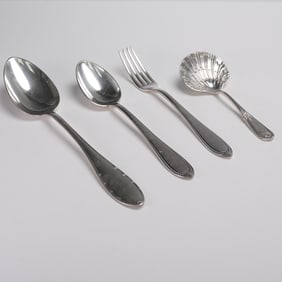 4pc Silverplated Serving Utensils, Berndorf, Wellner, Blanch