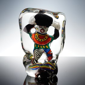 Gavin Heath Studio Art Glass Sculpture, Signed