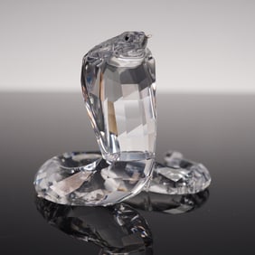 Swarovski Crystal Figurine, Cobra Snake