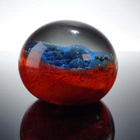 Milropa Contemporary Art Glass Paperweight