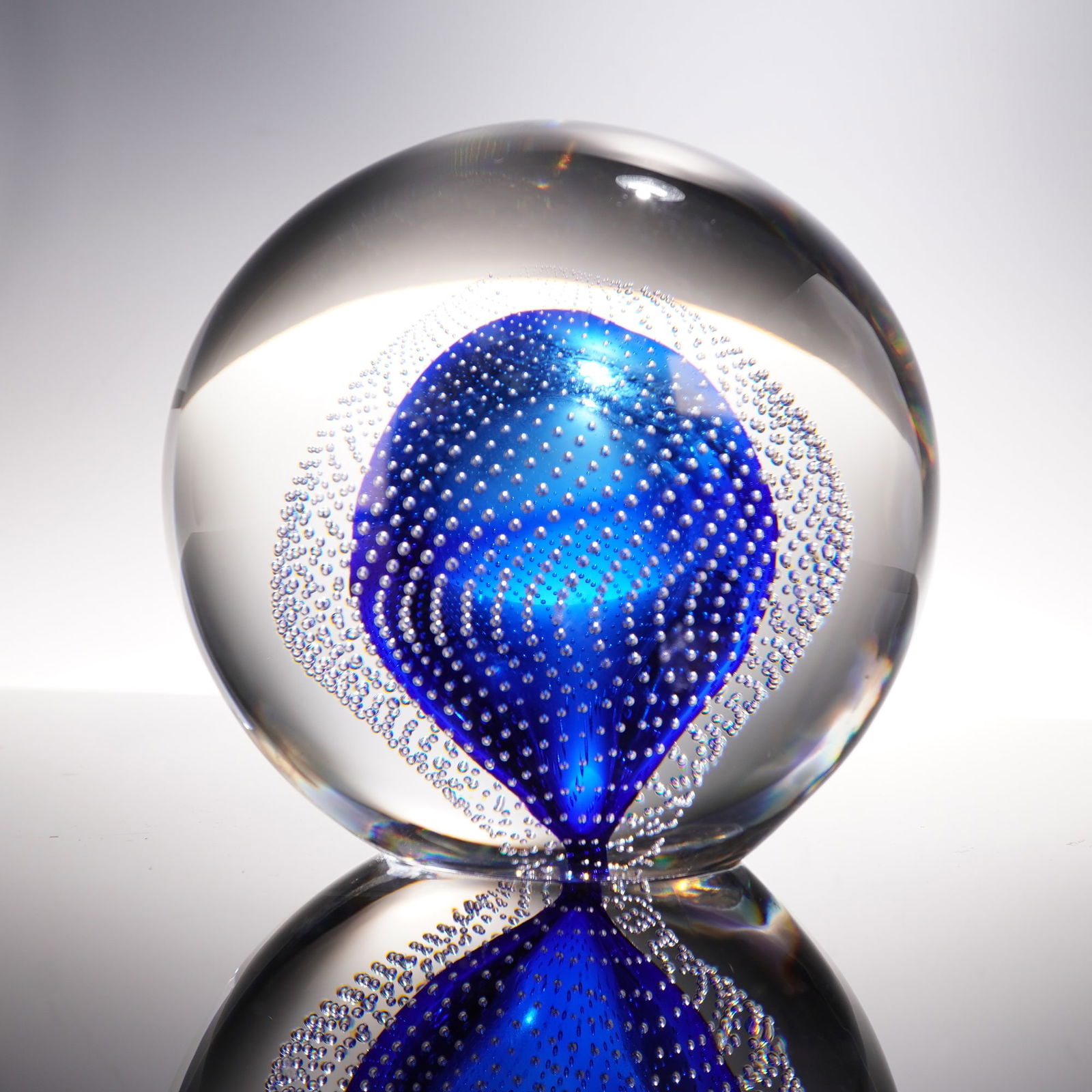 Val Saint Lambert Crystal Large Art Glass Paperweight (1 of 5)