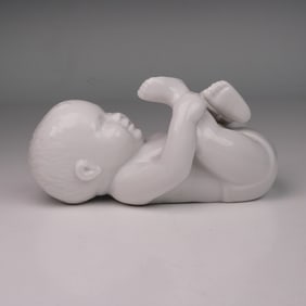 Royal Copenhagen White Porcelain Infant Baby Figurine, No. 031