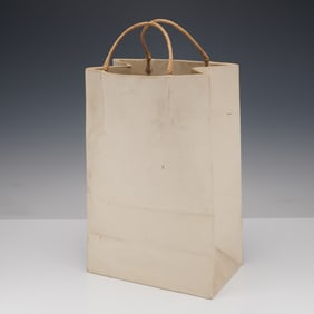 Michel Harvey Craft Ceramic Shopping Bag Sculpture