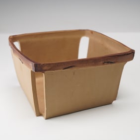 Michel Harvey Trompe L'Oeil Ceramic Basket Sculpture