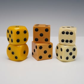 6pc Jumbo Bakelite Style Dice