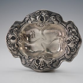 Sterling Silver Art Nouveau Salt Cellar