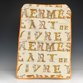 Hermes Paris L Art de Vivre Cotton Textile