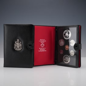 2pc 1973 & 1975 Royal Canadian Mint Double Struck Coin Sets
