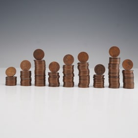 Assortment of 1800s to 1907 Indian Head Pennies