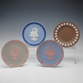 4pc Wedgwood Jasperware Plates