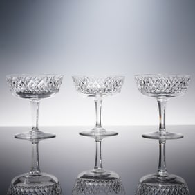 3pc Waterford Crystal Alana Sherbet Glasses