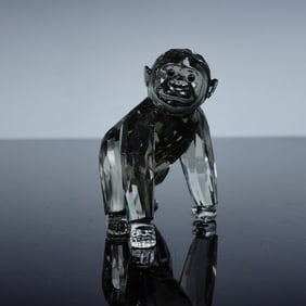 Swarovski Crystal Figurine, Gorilla Cub