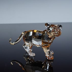 Swarovski Crystal Figurine, Tiger Cub Standing