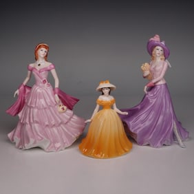 Three Coalport Bone China Figurines