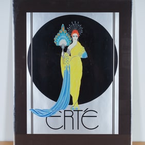 Erte, Art Deco Poster, Goddess in Yellow
