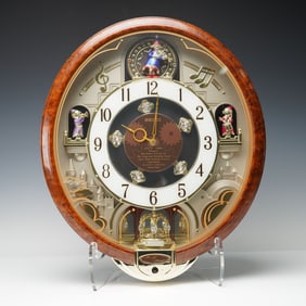Seiko Melodies in Motion Wall Clock with Swarovski Crystals