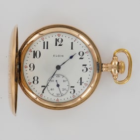 Elgin National Watch Co. 12S HC Gold Filled Pocket Watch, Star Case
