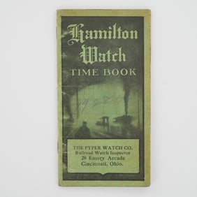 Hamilton Watch Co. Green Time Keeper Book