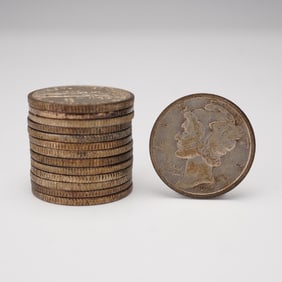 1924 - 1942 Mercury Silver Dimes - 14 piece