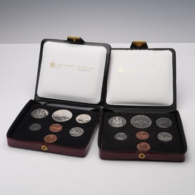 2pc 1980 & 1979 Royal Canadian Mint Uncirculated Sets