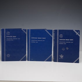 3pc Whitman Lincoln Head Cent Collection Books 1941 - 1975