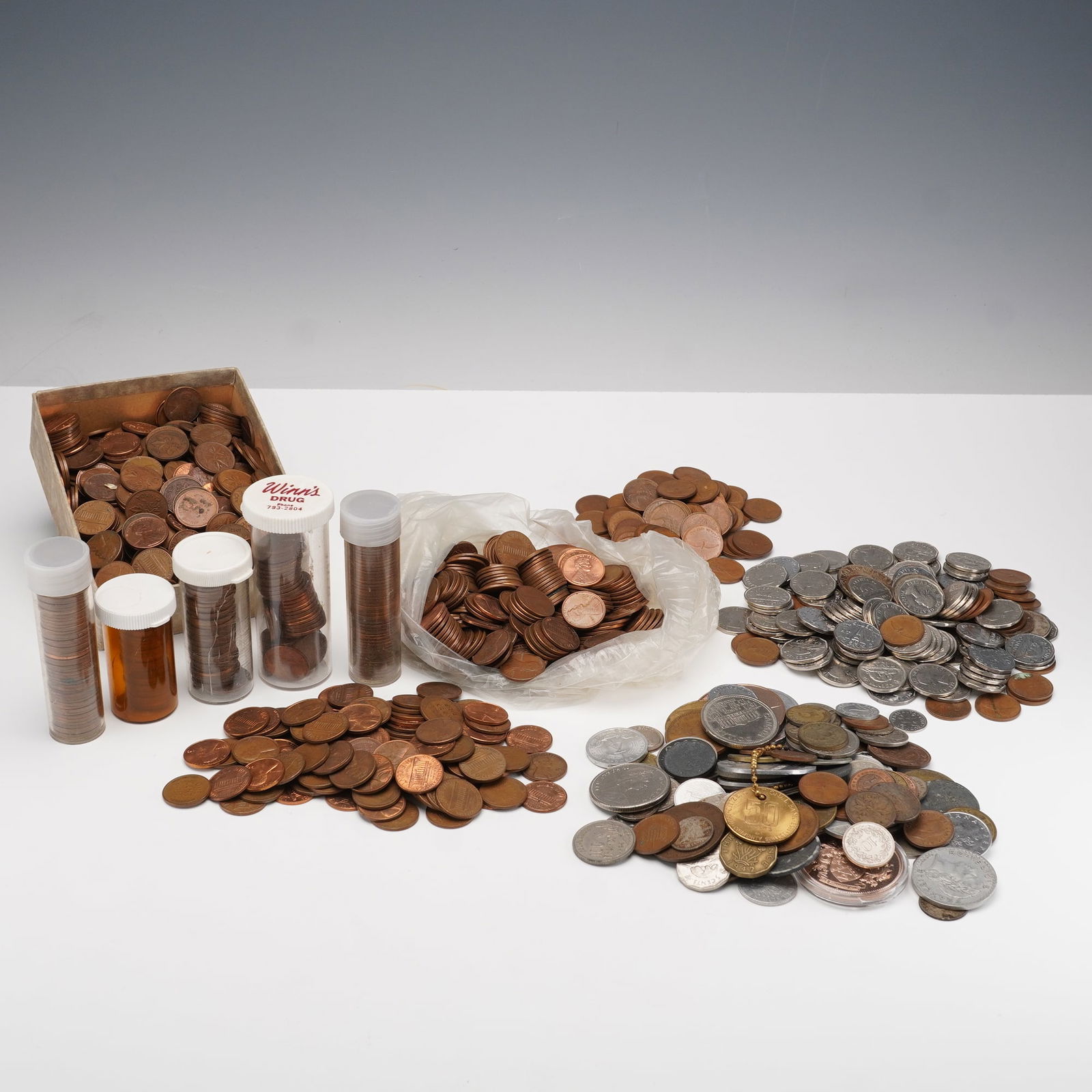 Large Assortment of United States and World Coins (1 of 5)