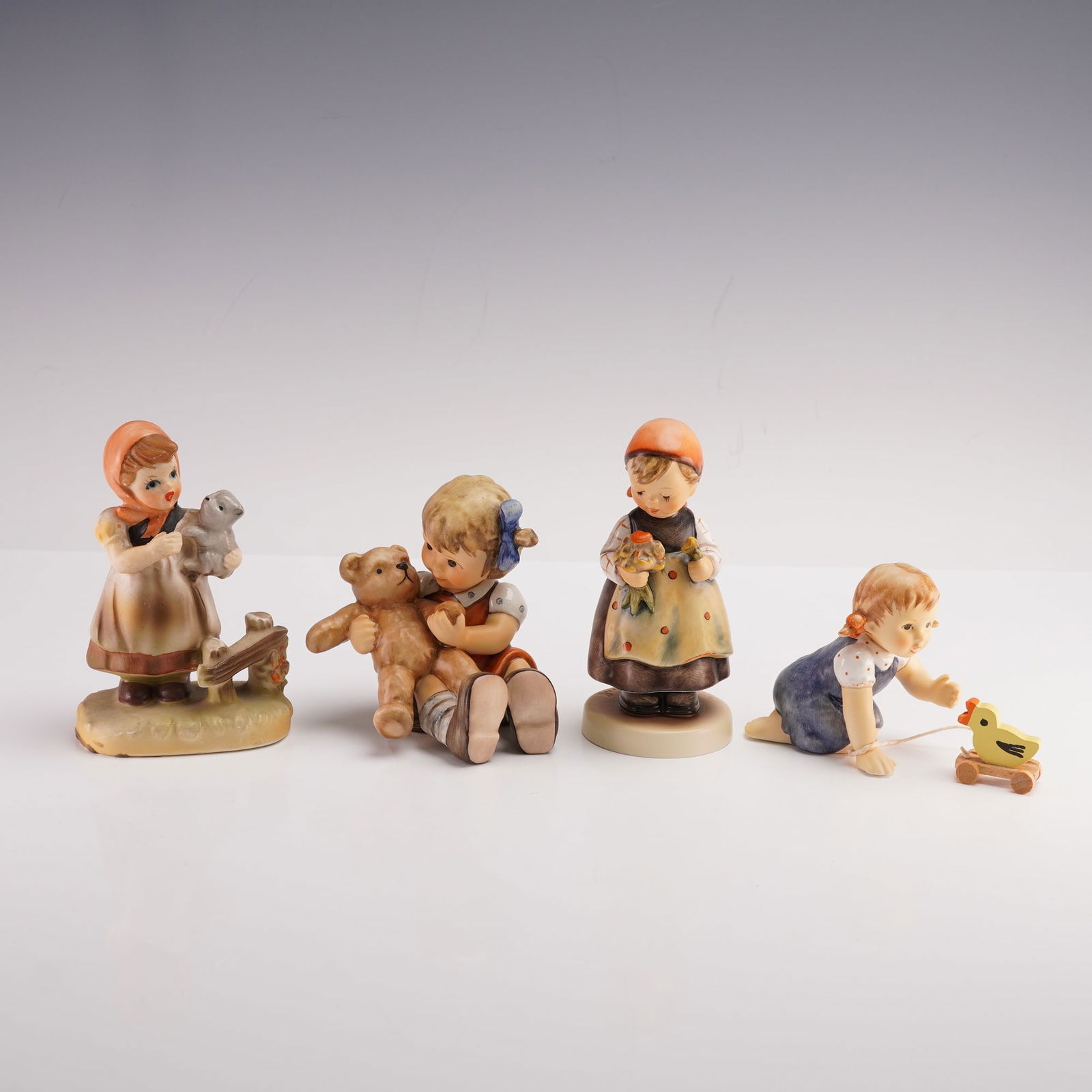 4pc Figurines, Children At Play, Including Goebel Hummel (1 of 3)