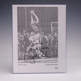 Dwight Clark Signed Photo PSA COA The Catch 49ers 1982