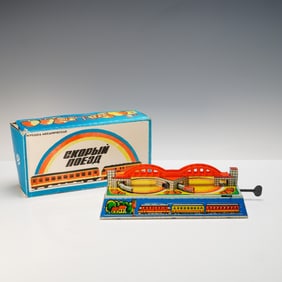 Soviet Tin Mechanical Toy, Skoryi Poezd Express Train