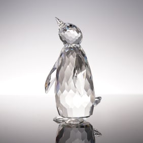 Swarovski Crystal Figurine, Penguin Large